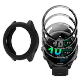 Watch Screen Protector (3+1Pack) Compatible for Garmin Forerunner 570 47mm,Full Coverage 3D Curved Edge Frame PET Film Anti-Scratch High Definition