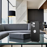 For Iphone 16 Pro Max Case With Screen Protector, 3 In 1 Shockproof Slim Fit Hybrid Heavy Duty Hard Pc Cover Soft Silicone Bumper Full Body Anti-Fingerprint Case, Black