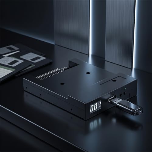 Floppy & Tape Drives-3.5In 1.44Mb Sfr1M44-U100K Updated Version Usb Flash Disk Floppy Drive Emulator + Cd Screws Black