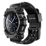 SUPCASE for Samsung Galaxy Watch 4 Classic Band with Case 46mm (Unicorn Beetle Pro), [Military-Grade Protection] Heavy Duty Cover with Adjustable Strap Band for Galaxy Watch 4 Classic, Black