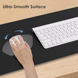 Magnetic Mouse Pad With Wireless Charging, 31'' X 11.7'' Extra Large Desk Pad, Waterproof And Scratch-Resistant Mousepad, Charcoal Black Computer Mouse Mat For Macbook, Pc, Laptop