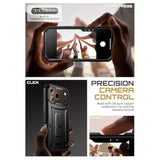 SUPCASE for iPhone 17 Pro Max Case with Camera Control Button (Unicorn Beetle Pro), [Built-in Kickstand & Screen Protector] [Military-Grade Protection] Full Body Heavy Duty Phone Case, Black