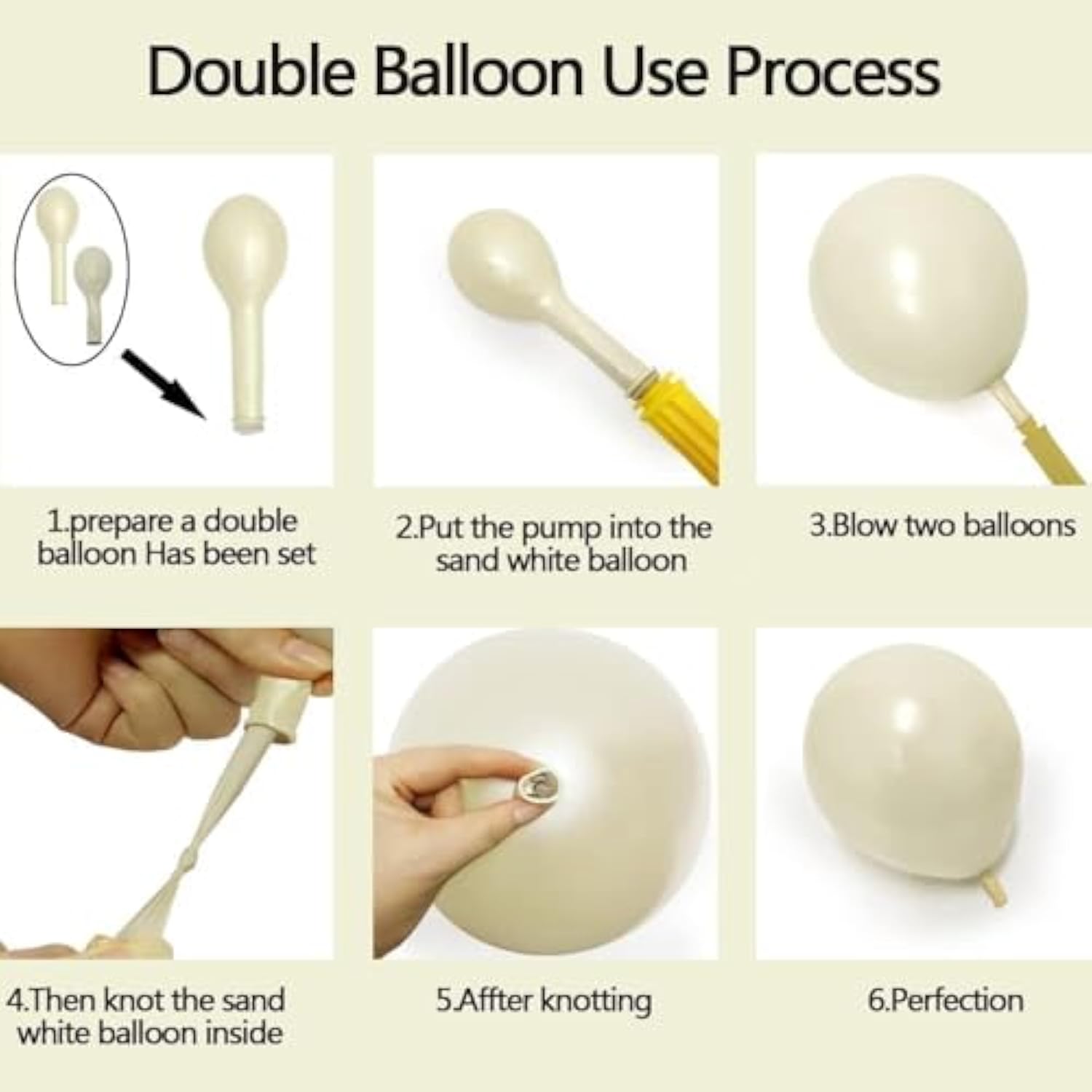 Ivory & Pearl White Balloon Garland Kit for Neutral Baby Shower, Wedding, or Party Decor