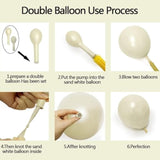 Ivory & Pearl White Balloon Garland Kit for Neutral Baby Shower, Wedding, or Party Decor