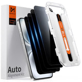 4-Pack Privacy Screen Protector for iPhone 16 Plus [6.7"], 10X Protection, Auto Align, Case Friendly