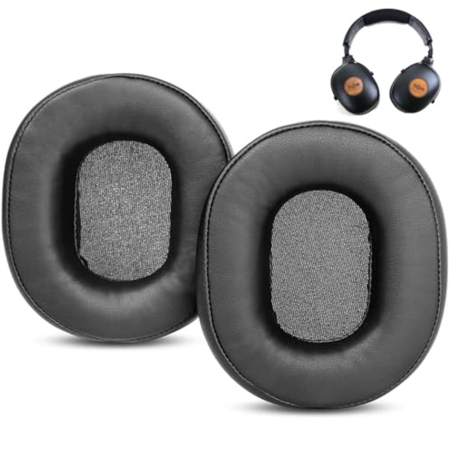 Professional Earpads Cushion Replacement Compatible With House Of Marley Positive Vibration Xl Headphones Ear Pads With Skin-Friendly Leather And Memory Foam