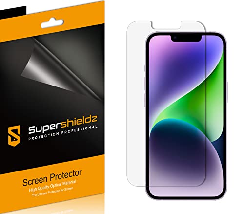 (6 Pack) Designed for iPhone 17e, 16e, 14, 13, 13 Pro (6.1 inch) Screen Protector, High Definition Clear Shield (PET)