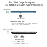 Usb-C Charge Cable Cord Wire For 2021 & Newer Kindle Paperwhite, Signature Ed, Paperwhite Kids 11Th Gen & Newer, Also For 2019 9Th Gen & Newer Fire Hd (Not For Old Kindles/ Old Fire Hd, See Pictures)