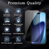 [2+2 Pack] Privacy Screen Protector for iPhone 17 Air, Anti-Spy Shatterproof Tempered Glass with Camera Lens Tempered Glass 9H Hardness Bubble Free Anti-Glare Case Friendly