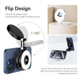 Magsafe LED Fill Light for iPhone Adjustable Selfie Ring Light Black