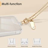 Phone Lanyard/Chain Corssbody Hands-Free Cell Phone Lanyard For Women Detachable Iphone Strap Corssbody Universal Neck Phone Holder Chain For Phone Case With Clear Phone Tether Tabs