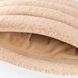 Puffy Laptop Sleeve 13 14 15 Inch, Compatible With Macbook Air M4 2025 & Macbook Pro 2024, Soft Faux Fur Fluffy Plush Furry Pillow Case For Computer, Camel