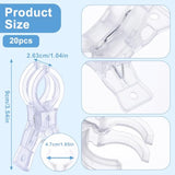 20Pcs Balloon Arch Clips Transparent Large Plastic Backdrop Clips Spring Clamps 3.54Inch Heavy Duty Clamps For Balloon Arch Crafts Backdrop Woodworking Photography Studios