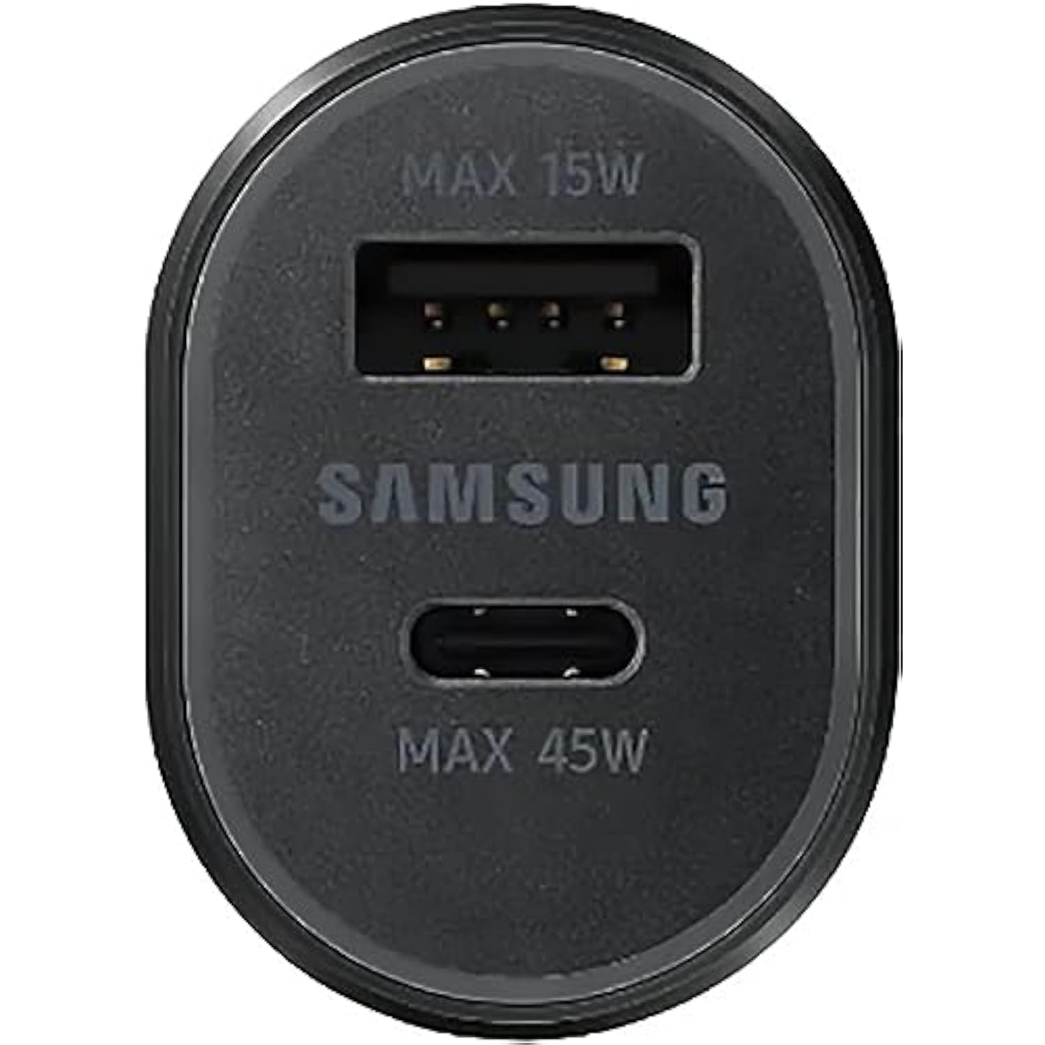 Samsung Super Fast Dual Car Charger (45W+15W) Dual Ports USB-C & USB-A - Black - EP-L5300XBEGWW