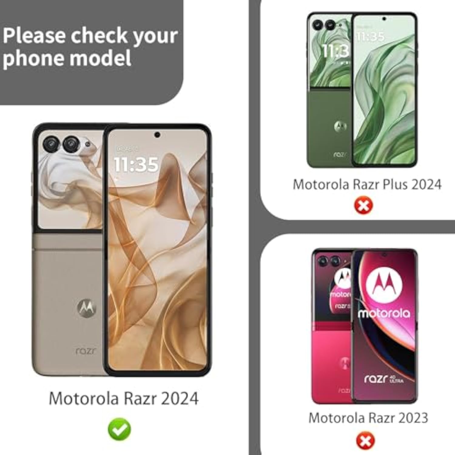 [1 Set] Compatible With Motorola Razr 2024/2025 Privacy Screen Protector, 1 Pack Internal Anti-Spy Film + 1 Pack Outer Privacy Glass Screen Protector + 2 Pcs Metal Camera Lens Protector, Case Friendly