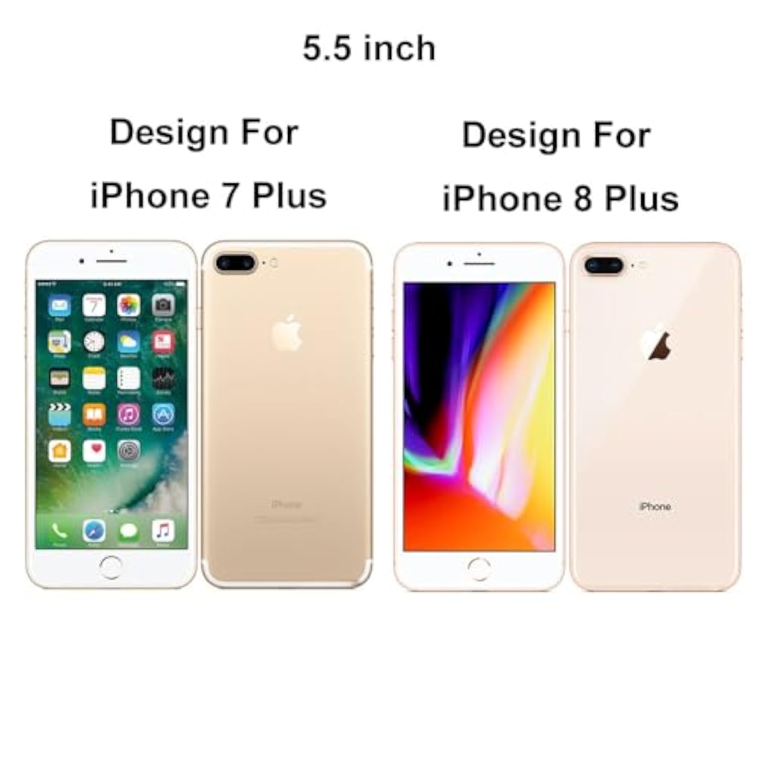 3 Pack Privacy Screen Protector For Iphone 7 Plus/Iphone 8 Plus (5.5") Anti Spy Private Tempered Glass