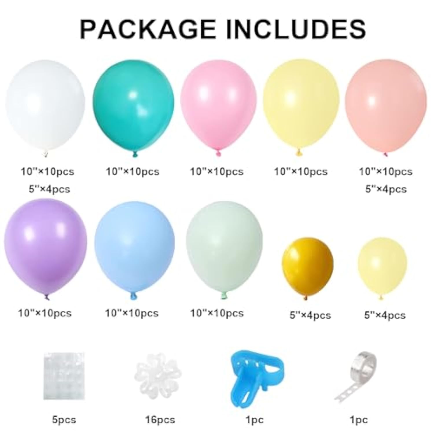 Daisy Balloon Flower Kit: Pastel Boho Party Decor (16-Piece Set)