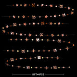 Rose Gold 18th Birthday Garland: Star & Dot Banner, 46 ft