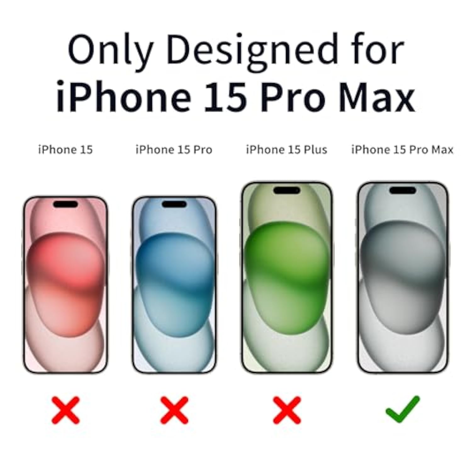 For Iphone 15 Pro Max Privacy Screen Protector 6.7 Inch Gradient Colorful 15 Promax Tempered Glass 28° Anti-Spy Private Anti Blue Light Full Coverage Anti-Scratch Hd Easy Installation Frame 2