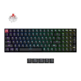 K4 96% Layout Qmk Wireless And Wired Options Mechanical Keyboard Super Red Switch, Rgb Backlight With Shine-Through Double-Shot Pbt Keycaps For Mac Windows-Version 3