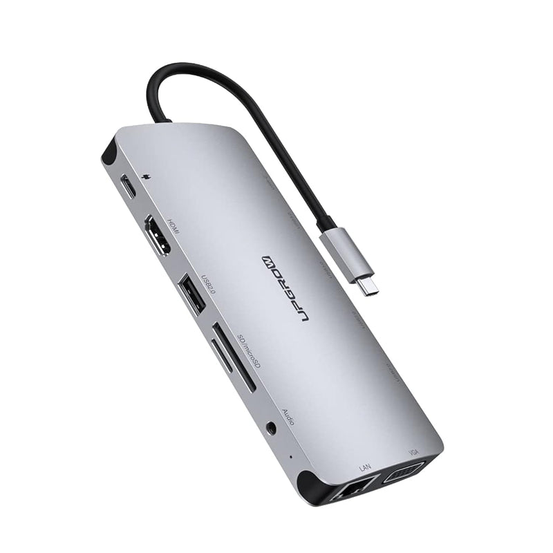 Usb C Docking Station, Macbook Hdmi Adapter 13-In-1 Type-C Hub With 4K Hdmi,Vg