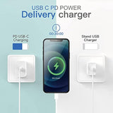 [Mfi Certified] I Phone Charger Block Usb C Fast Wall Plug With 6Ft Usb C To Lightning Cable For I Phone/14/13/12/11/Pro/Pro Max/Air Pods Pro/Ipad Air 3/Min4 (White, 1 Pack)
