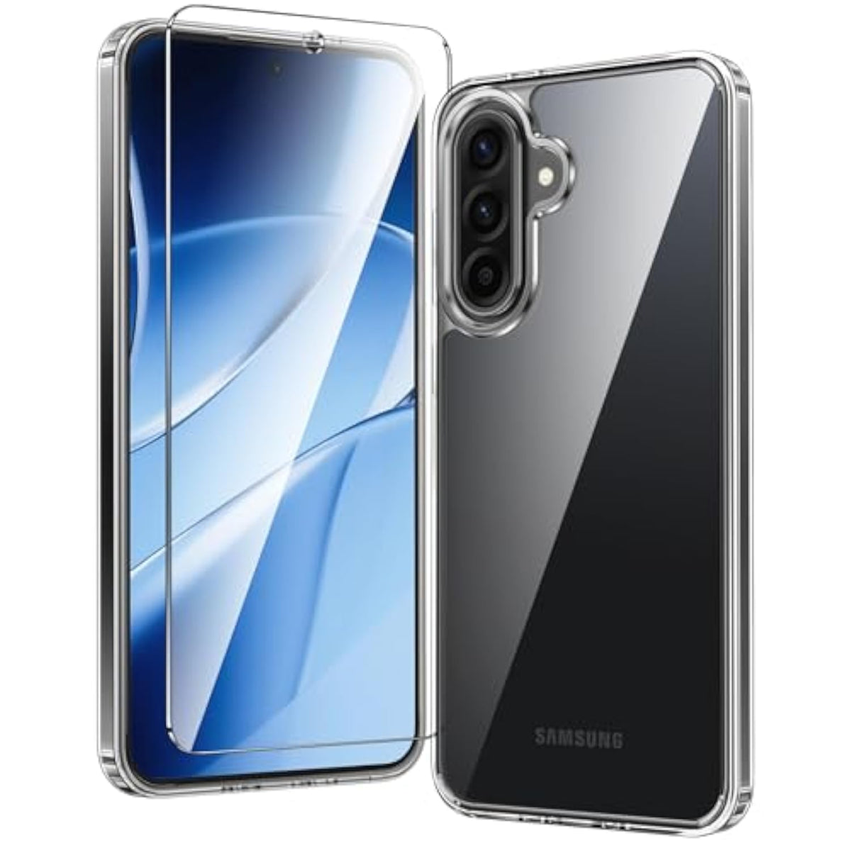 For Samsung Galaxy A56-5G Case: For Galaxy A36 5G Phone Case Military Grade Rugged Drop Protection Anti Yellowing Cell Cover - Shockproof Protective Transparent Cases(Clear)