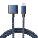140W Usb-C To Magnetic 3 Cable (6.6Ft), Fast Charging For Macbook Air (15''/13'' M4 2025, M3 2024, M2 2023, M2 2022), Pro (16"/14" 2024/2023/2021)– Blue