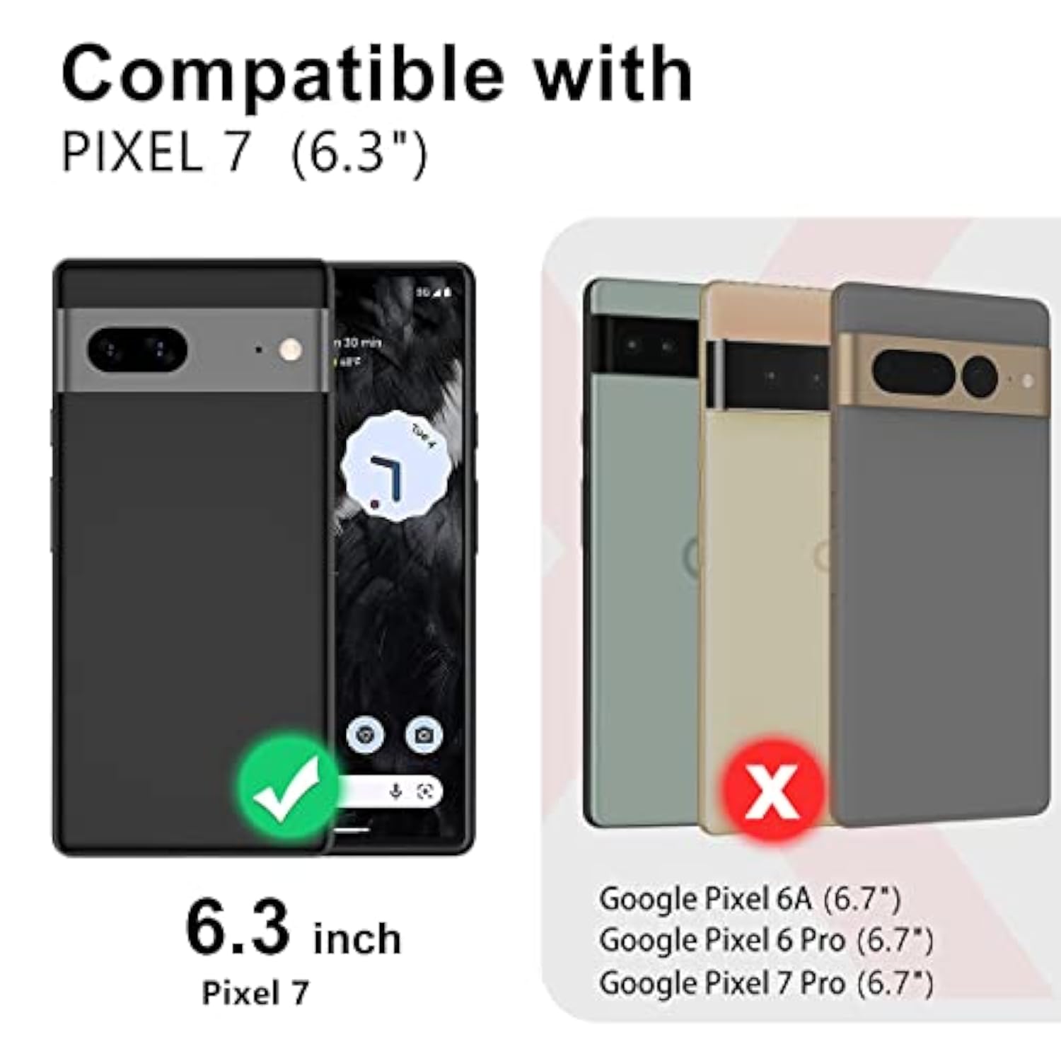 For Google Pixel 7 Case, Marble Pattern 3 In 1 Heavy Duty Shockproof Full Body Rugged Hard Pc+Soft Silicone Drop Protective Women Girl Phone Covers For Google Pixel 7 (2022), Rose Gold