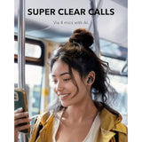 P30i Noise Cancelling Earbuds, 45H Playtime, Bluetooth 5.4, IP54, Black