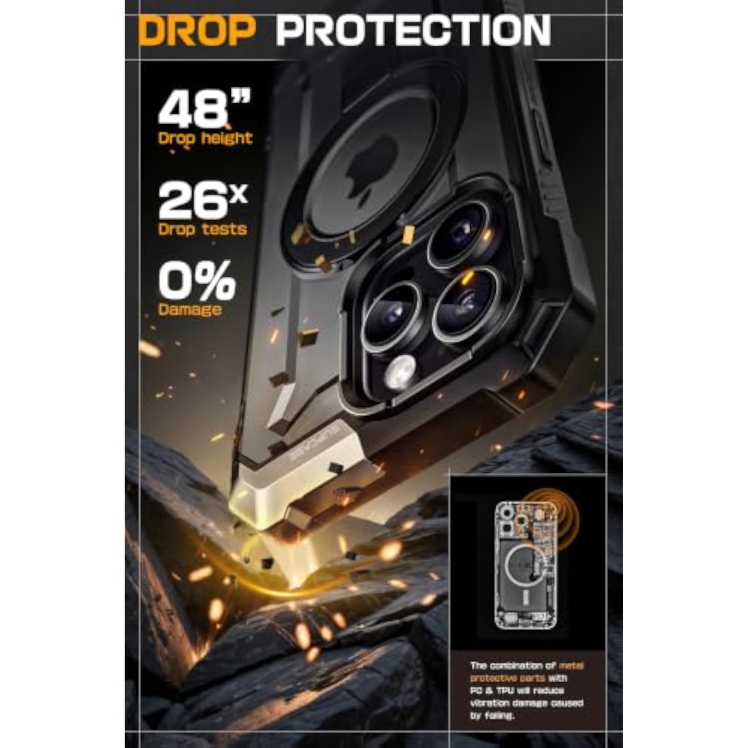 SUPCASE Premium Drop-Proof Case for iPhone 15 Pro Max (6.7 inch) - Compatible with MagSafe Accessories