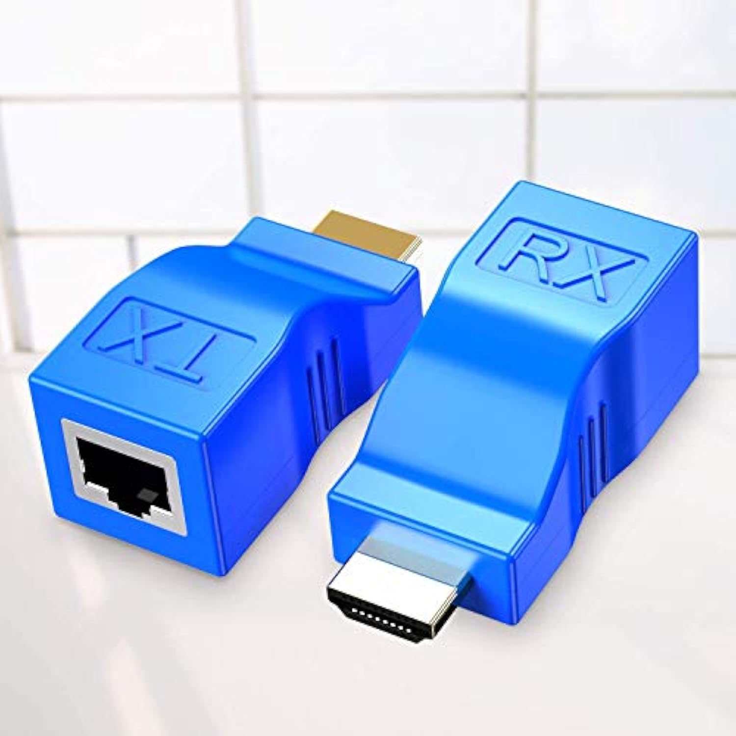 Hdmi Extender Adapter, Hdmi To Rj45 Ethernet Network Converter Over By Cat5-E/