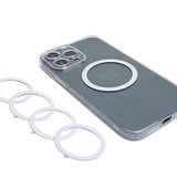 Magnetic Wireless Charger Universal Metal Rings - 5 Pcs,For Magsafe-Compatible Charger On Iphone 14/13/12 Pro/Max/Mini Case And Samsung Galaxy (White - 5Pcs)