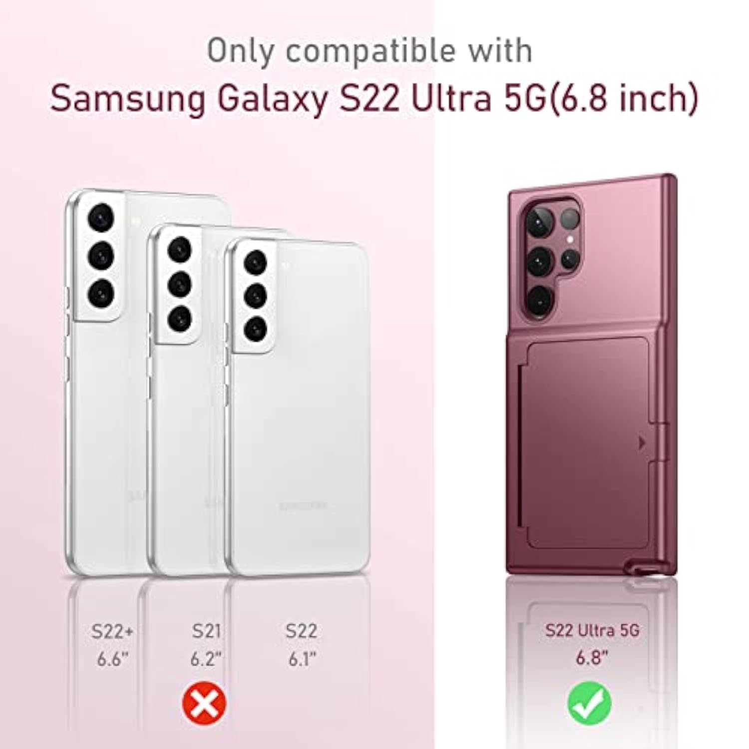 Samsung Galaxy S22 Ultra Case With Credit Card Holder