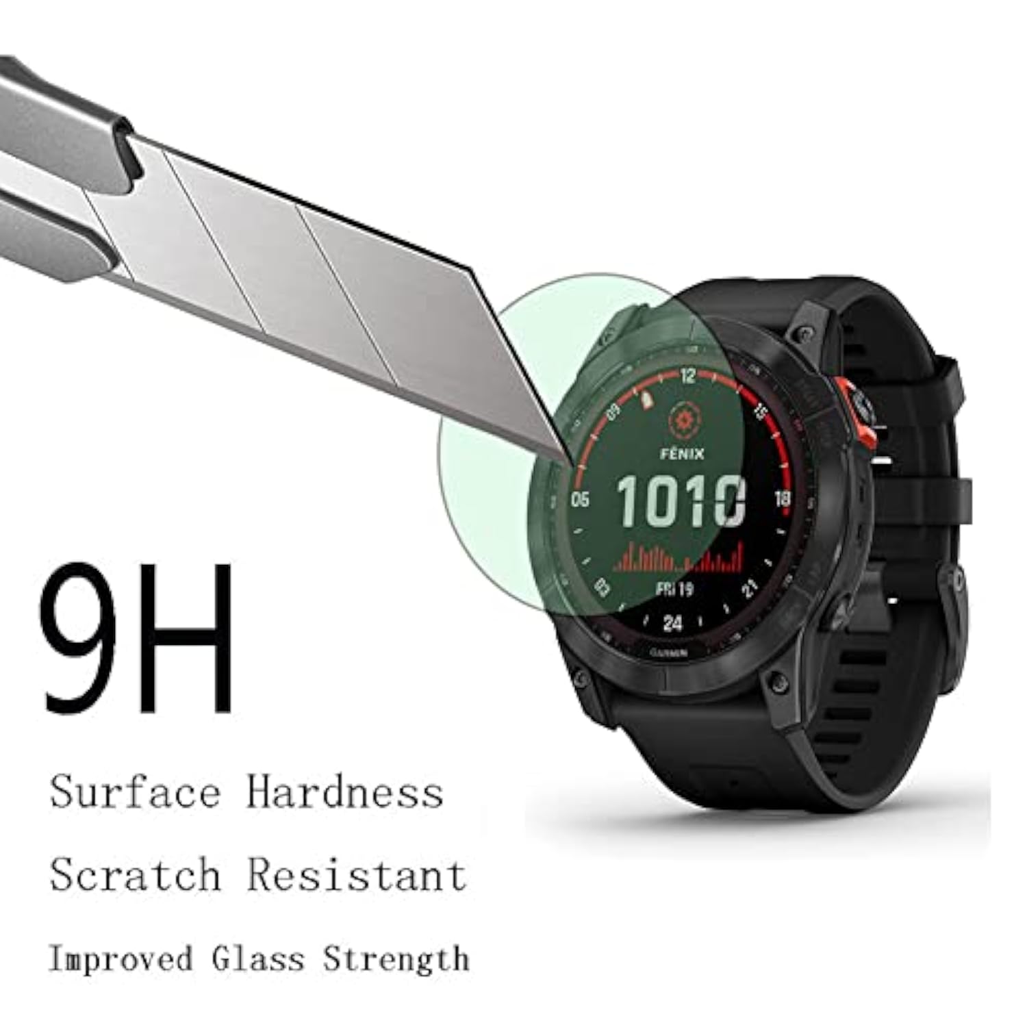 Watch Screen Protector (3+1Pack) Compatible For Garmin Fenix 7X 51Mm / 7X Solar / 7X Sapphire Solar, Tempered Glass Film Anti-Scratch High Definition Full Coverage And Soft Tpu Protective Case