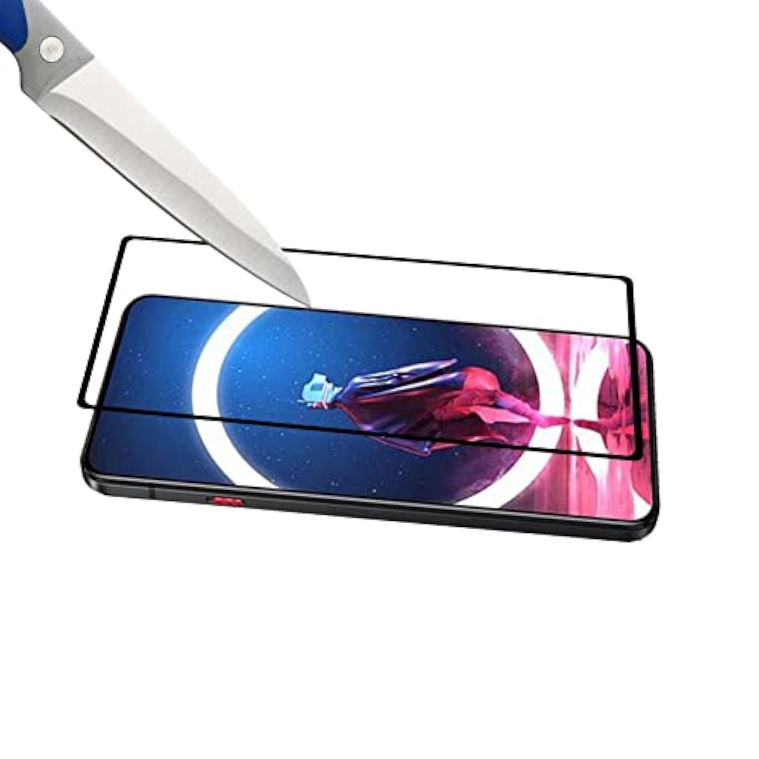 Screen Protector For Zte Nubia (Red Magic 8 Pro) / Red Magic 8 Pro+ [Japan Tempered Glass] [3-Pack] [9H Hardness] [Full Screen Glue Cover]