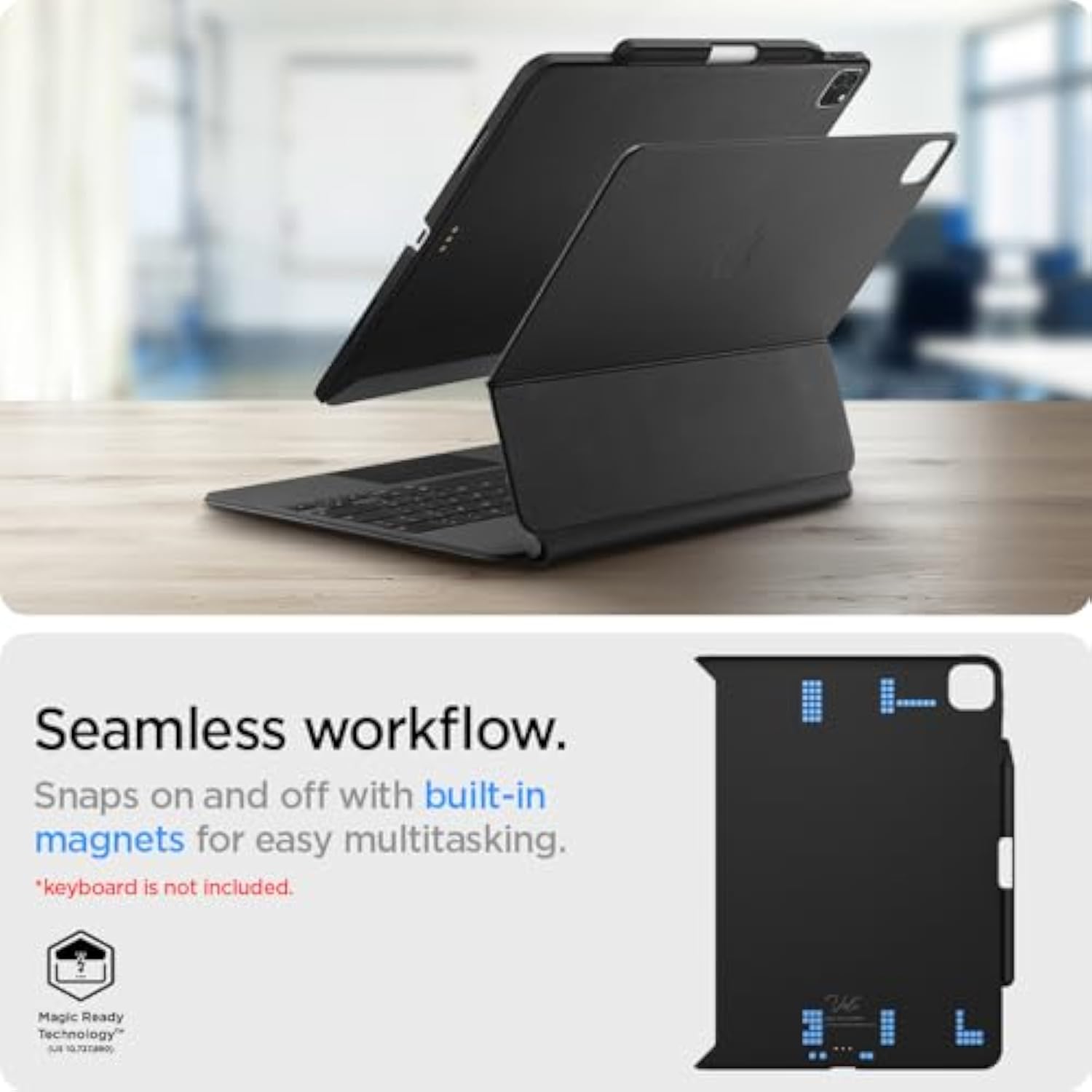 Spigen Thin Fit Pro Designed for iPad Pro 12.9 inch Case M2 6th Generation (20