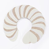 Champagne-Gold Milky-White Birthday Party-Decorations Heart-Garland - 52Ft Wedding Hanging Streamers Banner,Bachelorette Engagement Romantic Special Night Baby Bridal Shower Backdrop Decor