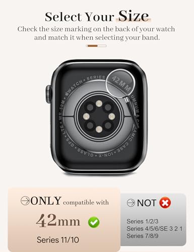 42mm Case Compatible with  Watch Series 10/11 with HD Tempered Glass Screen Protector, Hard PC Case Full Coverage Protective Anti-Scratch Bumper