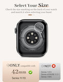 42mm Case Compatible with  Watch Series 10/11 with HD Tempered Glass Screen Protector, Hard PC Case Full Coverage Protective Anti-Scratch Bumper