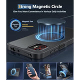 For Samsung-Galaxy Xcover 7-Pro Case: For Xcover 6 Pro Case Magnetic Translucent Matte Shockproof Slim Phone Cover - Military Grade Drop Proof Hard Back Anti-Fingerprint Protective Case