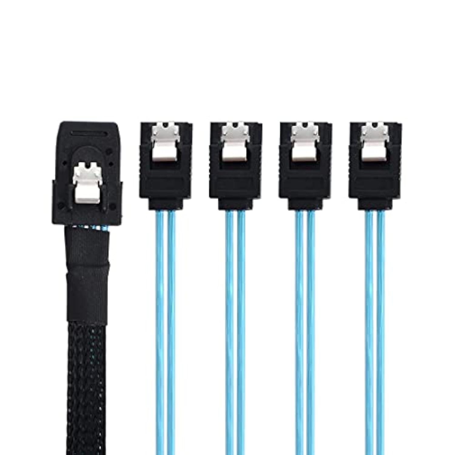 Cy Mini Sas Sff-8087 36 Pin Host Internal To 4 Sata 7Pin Target Hard Disk 6Gbp