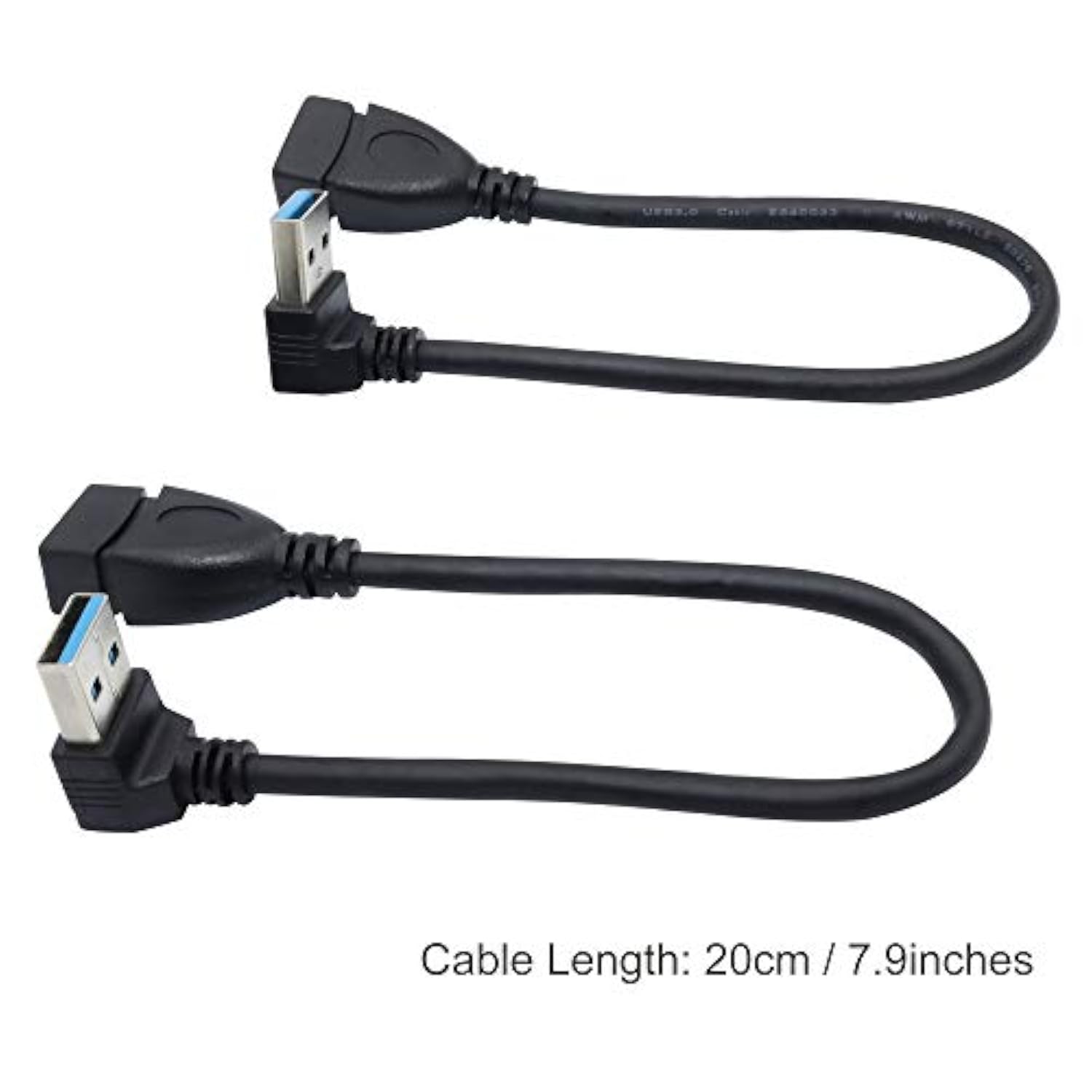 Male To Female Extension Cable - 2Pack Usb 3.0 Male To Female Adapter 7.9Inche