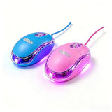 Kids Mouse 2 Pack [Pink Blue] For Laptop Mini Usb Optical Wired Mice Fit For Kids Girls Lady Use Compatible With Computer Laptop Pc Desktop Windows 7/8/10/Xp Vista And Mac