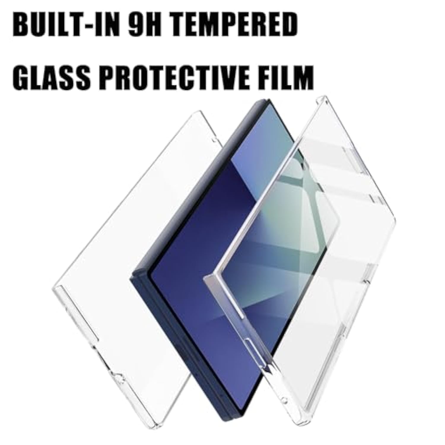 For Samsung Galaxy Z Fold 7 Clear Case With Screen Protector And Camera Protection,Slim Lightweight Anti Yellowing Scratch Resistant Protective Bumper Cover For Galaxy Z Fold 7 2025,Clear