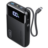 45W Portable Charger, Smallest 20000Mah Power Bank With Build In Usb-C Cable, Fast Charging Usb C In&Out Battery Pack, Travel Phone Charger For Iphone 16 15 Samsung S25 S24 Google Ipad Etc