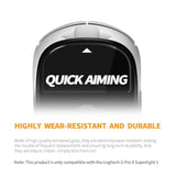 Premium Glass Mouse Skates | Ultra-Smooth & Durable Replacement Pads For Precise Tracking | Compatible With Gaming & Office Mouse Feet Mice For Logitech G Pro X Superlight1 (Black)