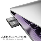 10Gbps Usb C To Usb Adapter (2 Pack), Usb 3.2 Gen 2 Fit Side By Side, Usb C Male To Usb A Female Converter For 16 15 Series, Ipad, Macbook And More Type C Devices