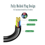 Amplifier Power Cable Cord Compatible Guitar Amp, Ion Ipa76C Ipa76A Ipa76S Ipa23 Block Rocker, Block Party & Live, Job Rocker, Explorer Portable Speaker System 3-Prong Wall Power Cable Plug
