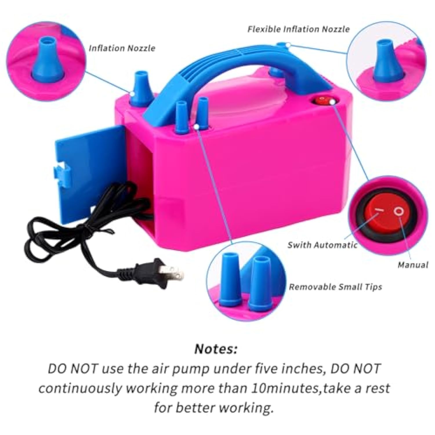 10ft Adjustable Balloon Arch Stand with Electric Pump & Accessories